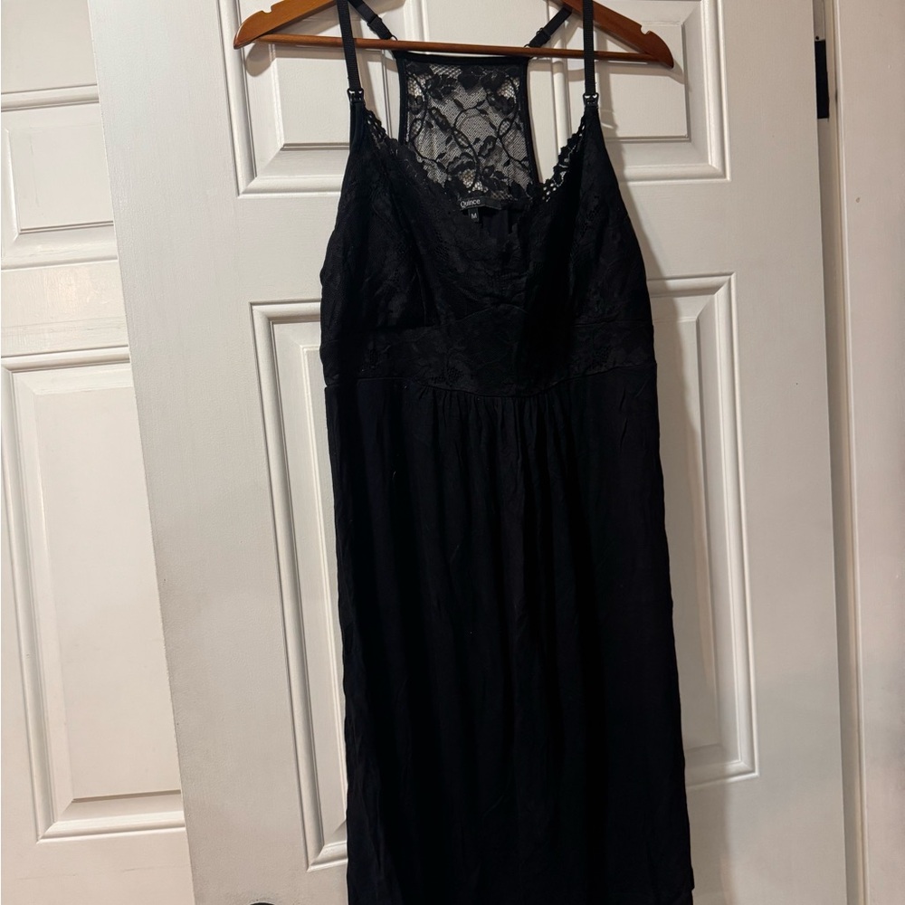 Quince Midnight Lace Chemise